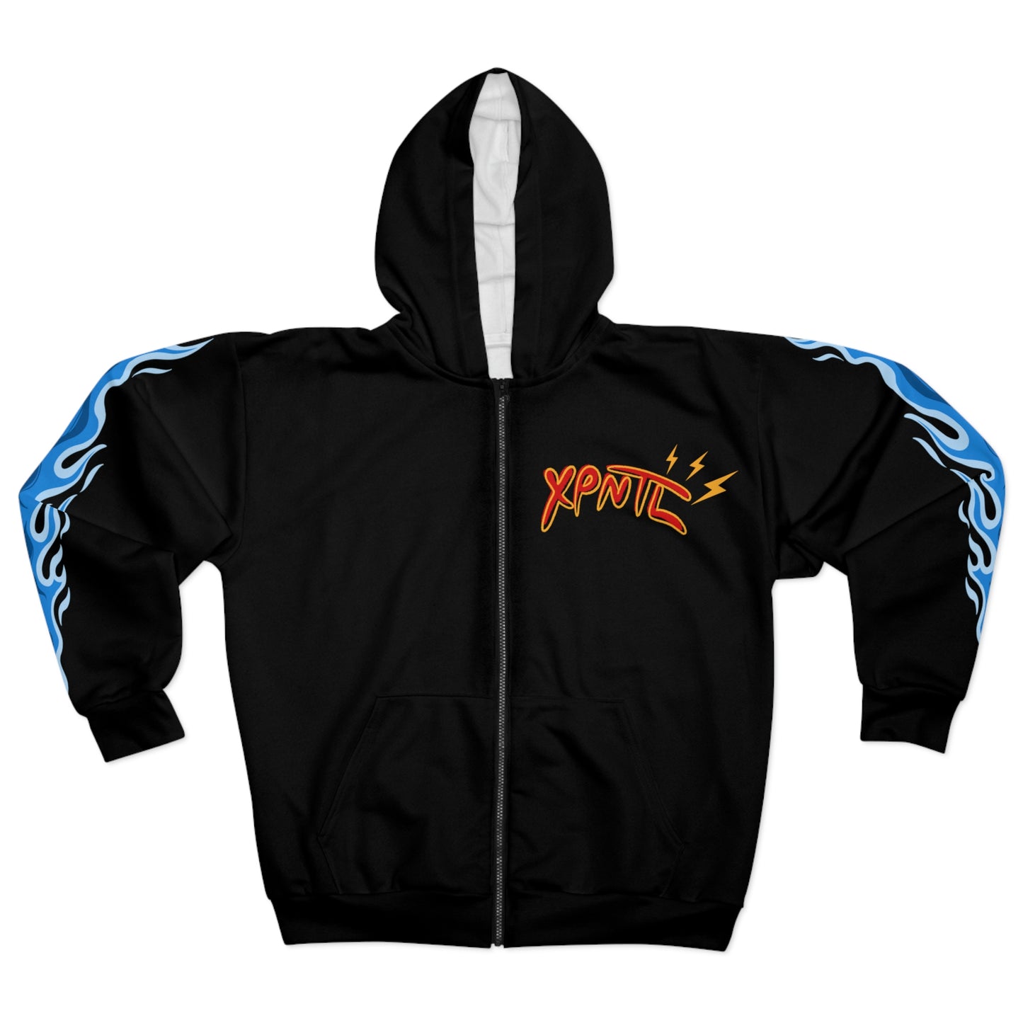 XPNTL Blue Flames Zip Hoodie